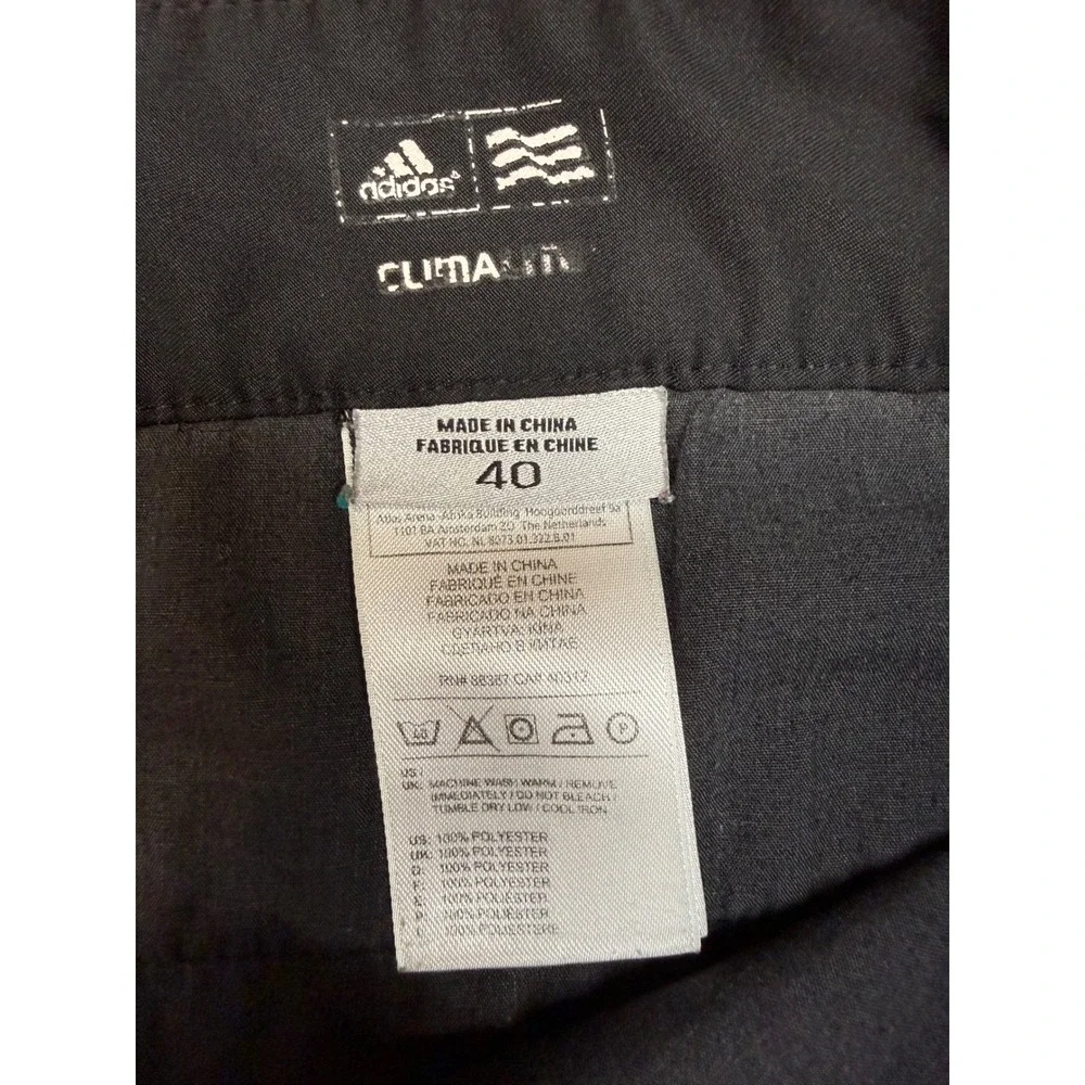 Adidas Climalite Golf Shorts Mens 40 Black Flat Front Performance Activewear
